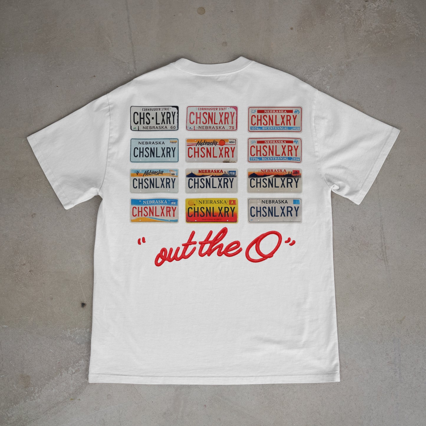 "Out The O" FAUX PATCH BOXY TEE (HEAVYWEIGHT & OVERSIZED)