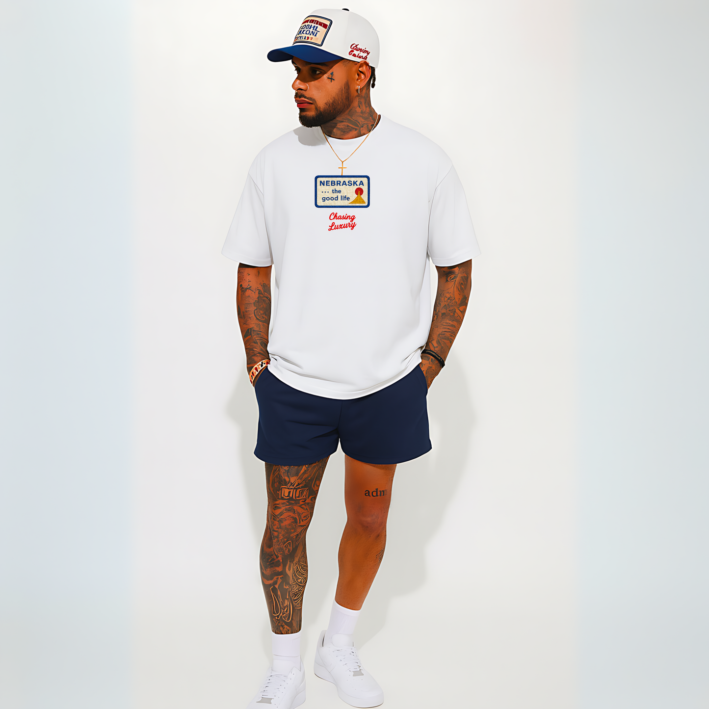 "Out The O" FAUX PATCH BOXY TEE (HEAVYWEIGHT & OVERSIZED)
